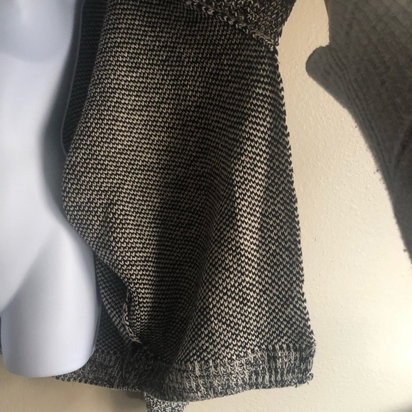 H&M Chunky Open Front Cardigan Dropped Shoulder Ribbed Knit Sweater Size L - Picture 4 of 12